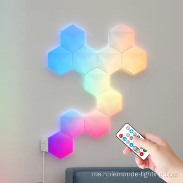 Lampu panel LED Hexagonal Multi Kawalan Pintar